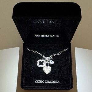 Dancraft Fine Silver Plated Necklace New in box